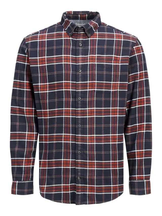 JJECLASSIC CHECK SHIRT L/S AU22 SN Hawaiian Sunset