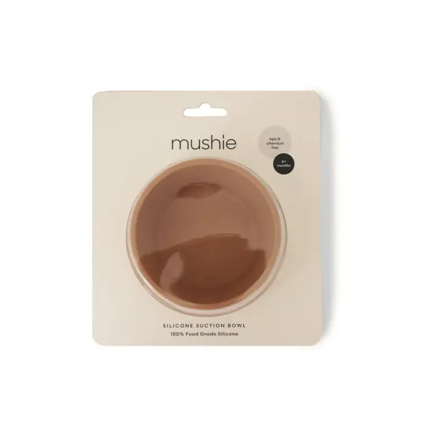 Μπωλ Σιλικόνης με Αντιολισθητική Βάση Natural - Mushie 2