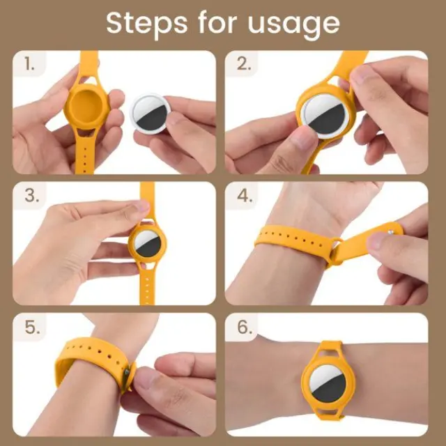 Tech-Protect® Smooth Θήκη Κολάρου Κατοικιδίων Σιλικόνης για AirTag σε Μαύρο 2