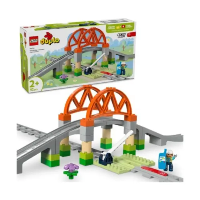 Lego Duplo Town Railway Bridge And Rails Expansion Set (10426) (LGO10426)