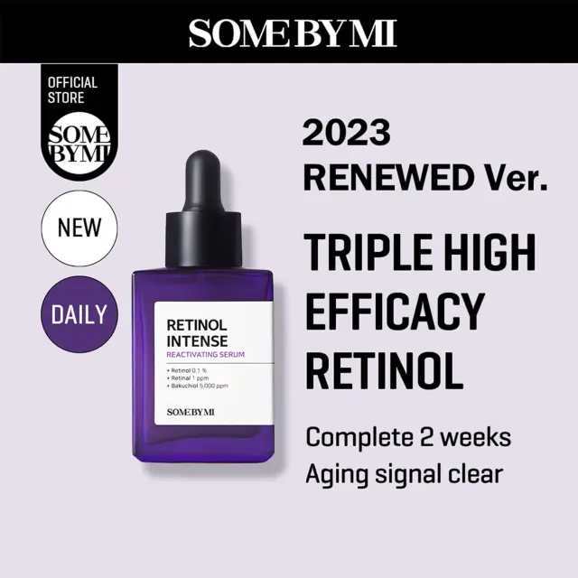 Some By Mi Retinol Intense Reactivating Serum Αντιγηραντικός Ορός Προσώπου με Ρετινόλη, Ρετινάλη + Bakuchiol 30ml 2