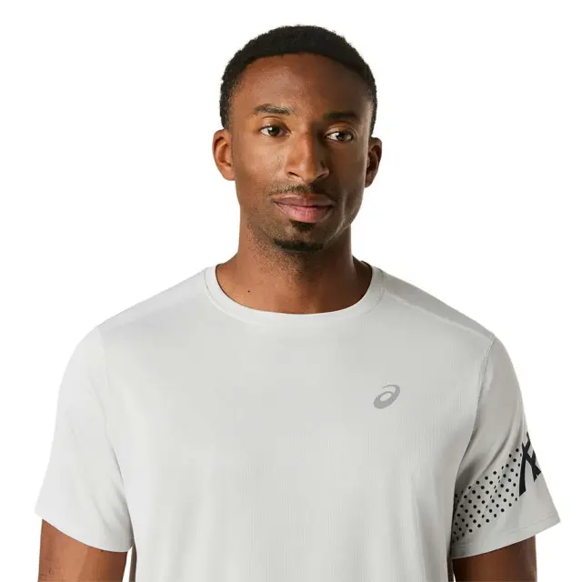 Asics Men's Icon Shortsleeve Top Γκρι Ανοιχτό 2011D458-020 (Asics) - XXLarge 3
