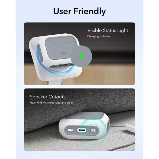 Esr Orbit Halolock Magsafe Apple Airpods Pro 3 White 3