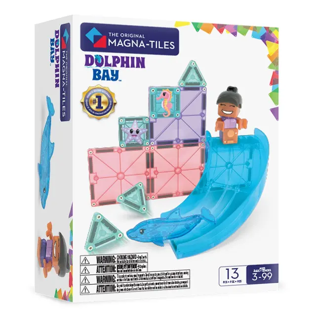 MAGNA-TILES Dolphin Bay 13 Τεμάχια – Μαγνητικά Πλακίδια STEM με Δελφίνι / 262013DB (Magna-Tiles)