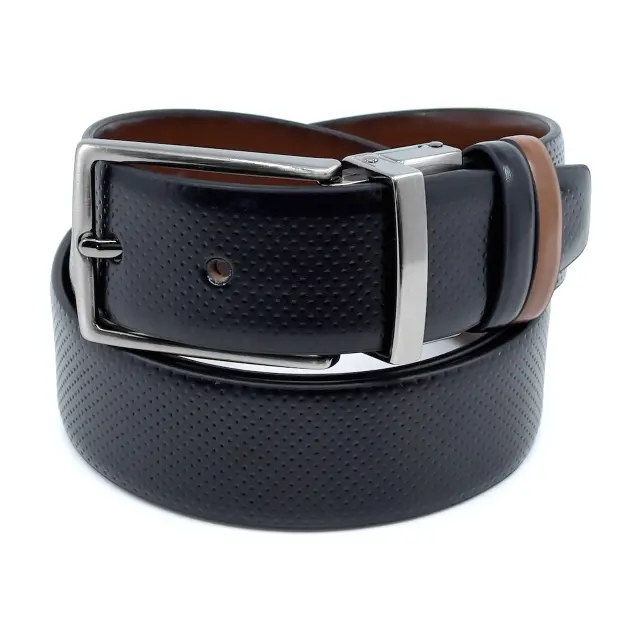 Μαύρη Ταμπά Ζώνη Διπλής Όψης P.U. Leather 3,5 cm 2021-33