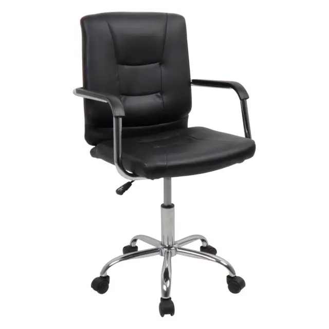 Πολυθρόνα BF3400 PU Μαύρο 55x54x86/96cm
