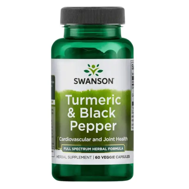 Swanson Turmeric & Black Pepper 60 Capsules (087614116136)