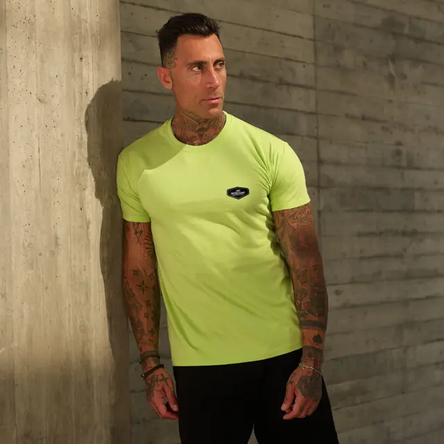 T-shirt Noshame® Lime με τύπωμα polymorphic - 142570 - XXL