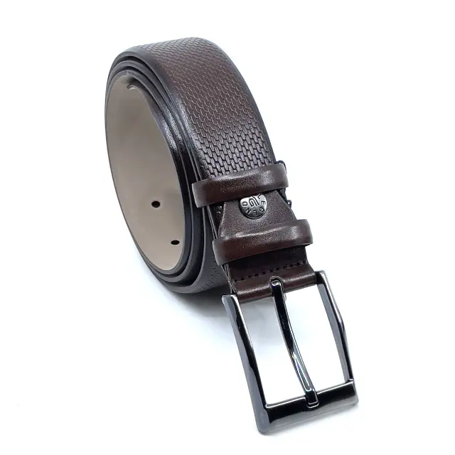 Καφέ Ζώνη P.U. Leather 3,5 cm - 110cm 3