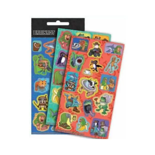 GIM Αυτοκόλλητα / Laser Stickers: Brainrot (3 σχέδια-τυχαία επιλογή) 2