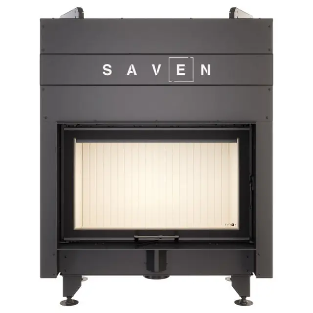 Ενεργειακό Τζάκι Ξύλου 17.0kW Energy Up 80х50 ECO - Saven Χρώμα κεραμικής επένδυσης Λευκό