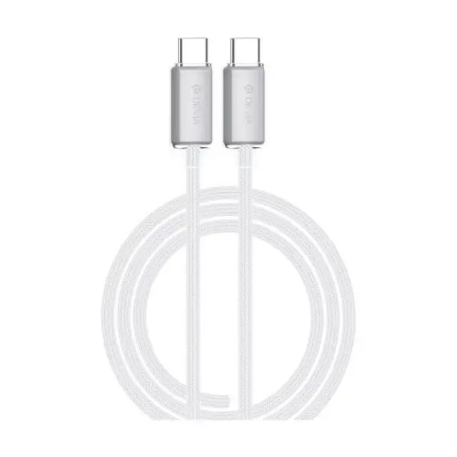 Καλώδιο Σύνδεσης USB 2.0 Devia EC688 Woven USB C σε USB C PD 60W 1.5m Extreme Λευκό N64890