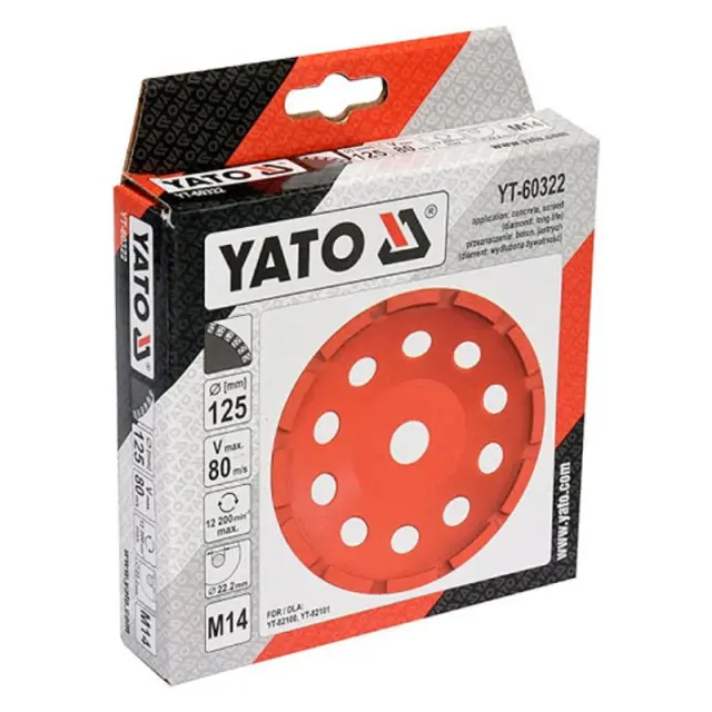 Yato Δίσκος Λείανσης Μπετού 125mm YT-60322 2