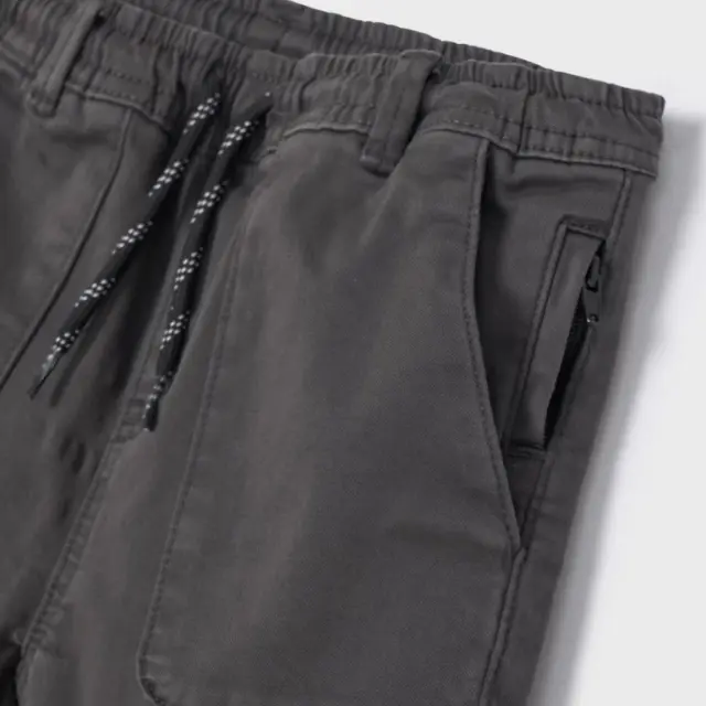 Baby 6 μηνών έως 4 ετών Παντελόνι jogger fit ECOFRIENDS γκρι λαμπερό 3