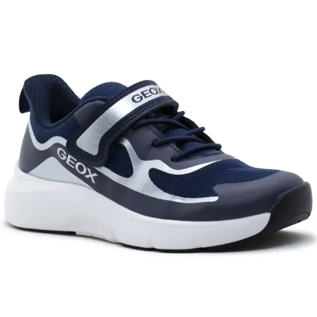 Αθλητικό Geox Μπλε με ασημί λεπτομέρειες J65P7F 01454 C0673 - 35 2