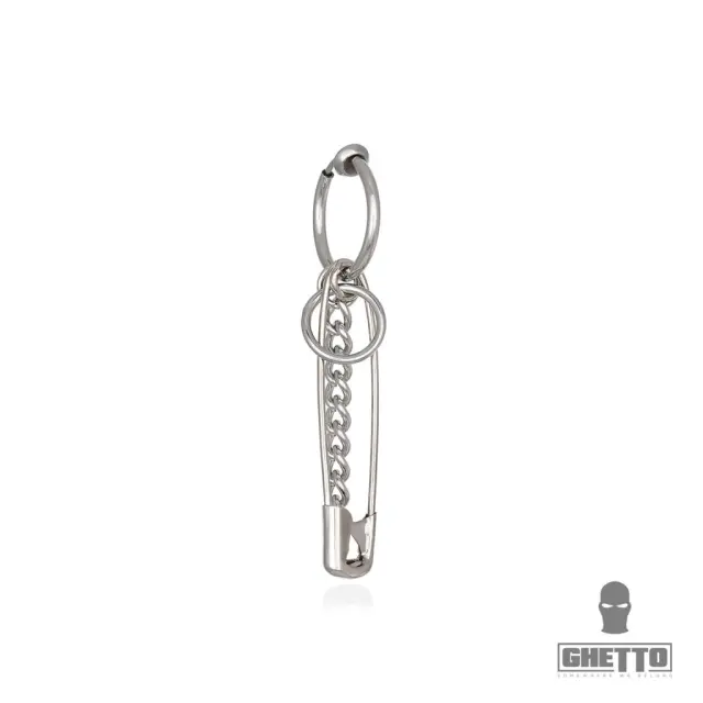 Ghetto Earrings Kpop Punk Pin Chains 1pcs 2