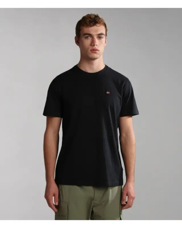Napapijri - Ανδρικό T-shirt Salis Ss Sum Regular Fit NP0A4H8D-041 Mαύρο - S
