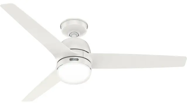 Hunter Seawave 132 Fresh White - Ανεμιστήρας Οροφής με Φωτιστικό 2
