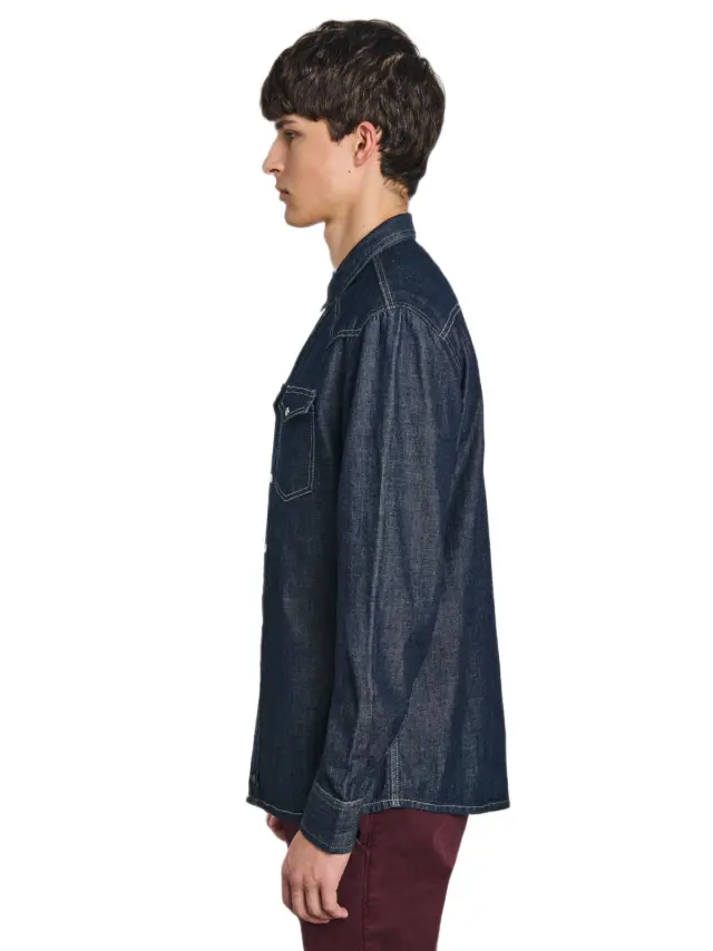 Staff Jeans Fino Man Shirt ανδρικό τζιν πουκάμισο 5-616.029.B0.NOS-1 2