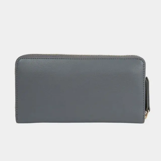 Tommy Hilfiger - Γυναικείο Πορτοφόλι Th Luxe Large Za AW0AW15608-0IN Γκρι 2