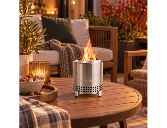 Επιτραπέζια Εστία φωτιάς Mesa Solo Stove με διαστάσεις 13x17.5cm - Stainless SteelMesa Stainless Steel