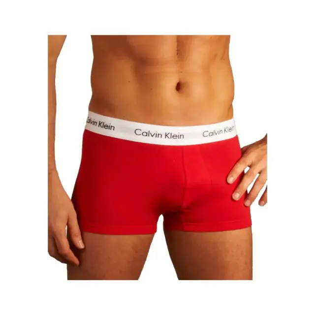 Calvin Klein Ανδρικό Boxer RWB - Τριπλό Πακέτο, Χρώμα Κόκκινο Ginger/Pyro Μπλε/Λευκό 2