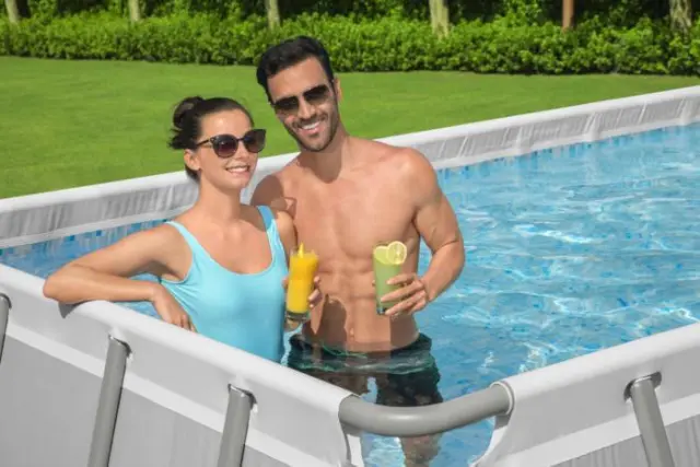 Πισίνα BESTWAY POWER STEEL RECTANGULAR FRAME POOL 6.4x2.74x1.32m 3