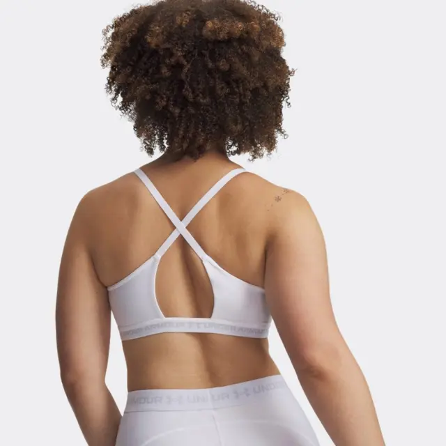 Under Armour Crossback Low Bra (1386424-102) - Λευκό 2