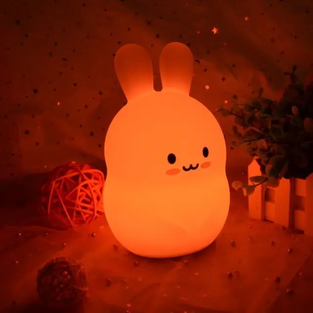 FreeON Rabbit Φωτάκι Νυκτός Σιλικόνης με Τηλεχειριστήριο 3