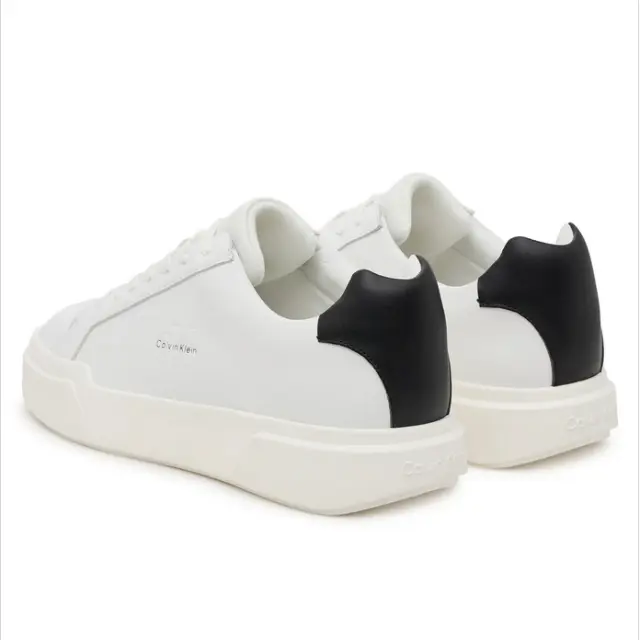 Calvin Klein - Ανδρικά Sneakers Chunky Cupsole Laceup Lth YM0YM01344-06X Λευκό - 43 3