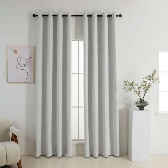 Beauty Home Κουρτίνα Full Blackout σκίασης με 8 κρίκους Elite Art 8392 Ice-No1 140x270 Πάγου