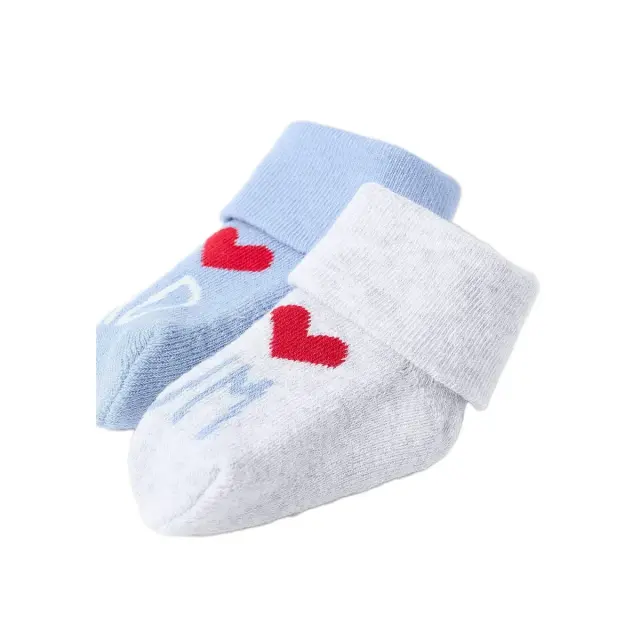 Zippy Βρεφικές Κάλτσες Αγόρι Love Mum And Dad - 2 Ζεύγη, Χρώμα Πολύχρωμο 2