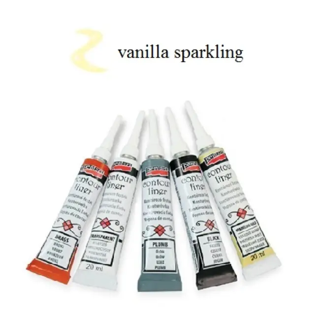 Contour Liner ανάγλυφο περίγραμμα Pentart 20ml - Vanilla Sparkling