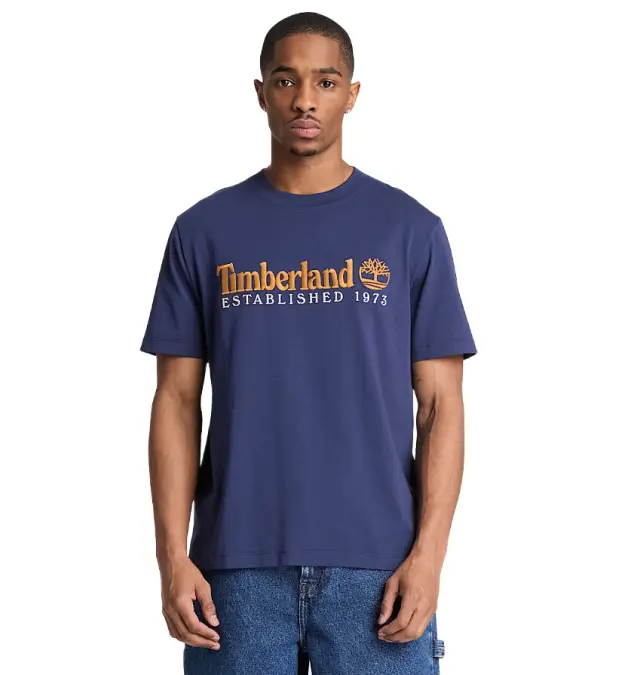 Timberland ανδρικό t-shirt κεντημένο λογότυπο 0YHBRAIH-1