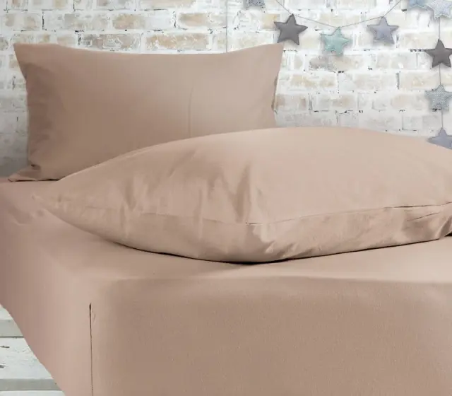 Σεντόνια Κούνιας Με Λάστιχο Nef-Nef Homeware Jersey BEIGE