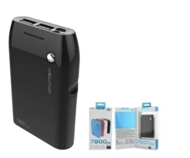 NEWTOP Powerbank PB21 7800mAh ΜΑΥΡΟ