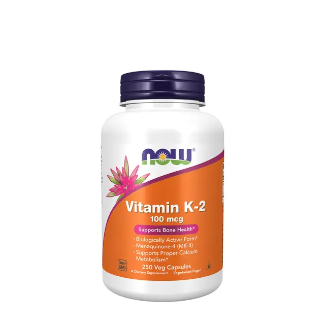 Now Foods Vitamin K-2 100 mcg 250 Veg Capsules