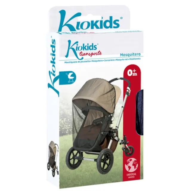 Kiokids: Κουνουπιέρα Καροτσιού-Λίκνου Mαύρη 130x42εκ.