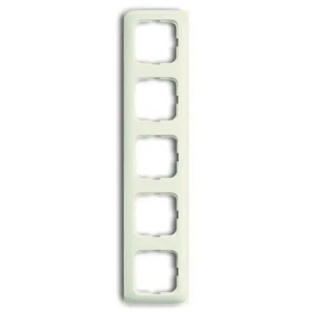 2515-212-507 Cover Frame 5gang(s) white - Busch-Duro 2000