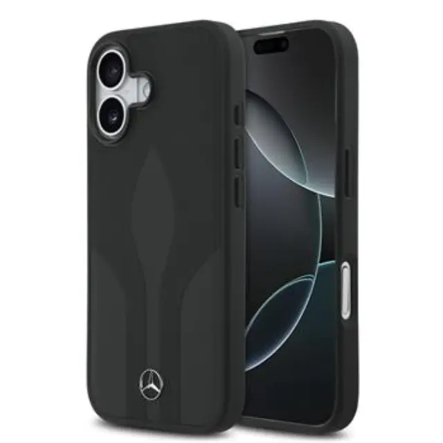 Mercedes Leather The Move MagSafe Case for iPhone 17 Black