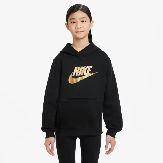 Nike Sportswear Club Fleece ΠΑΙΔΙΚΗ ΜΠΛΟΥΖΑ (HQ0977-010) - Μαύρο
