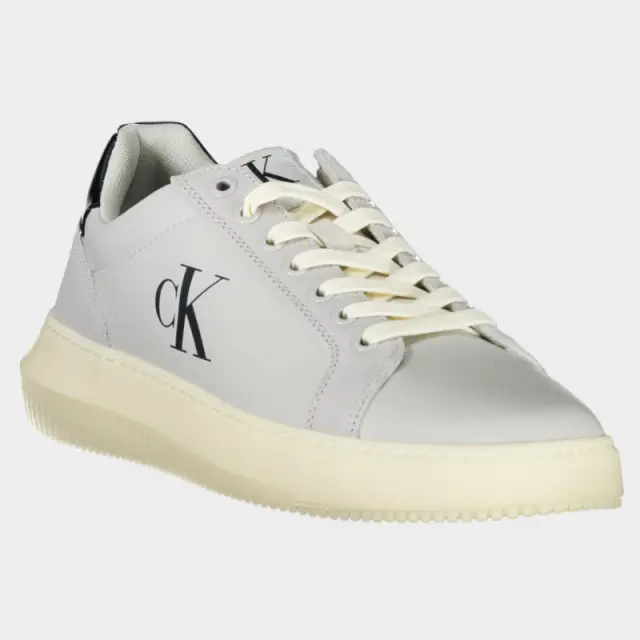 Calvin Klein - Cupsole Mono Lth Ανδρικά Chunky Sneakers YM0YM01123-0IO Γκρι - 44 2
