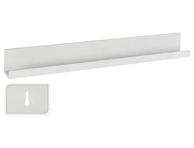 Ράφι τοίχου NB1700690 με διαστάσεις 6x58x6.8cm - Λευκό NB1700690