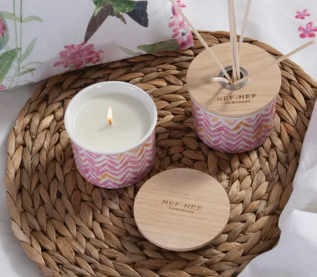 ΑΡΩΜΑΤΙΚΟ ΚΕΡΙ ROSE BLOSSOMS 200gr NEF-NEF HOMEWARE ROSE 2