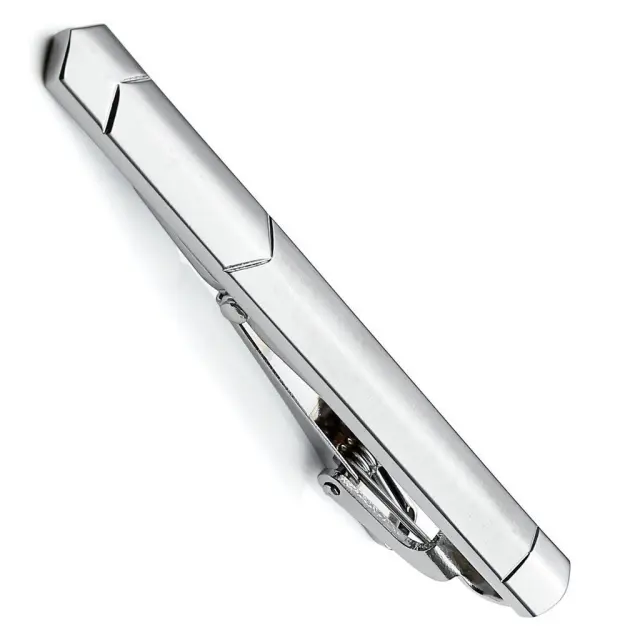 Ασημί Κλιπ Γραβάτας 6 cm – LGD-TC/116 2