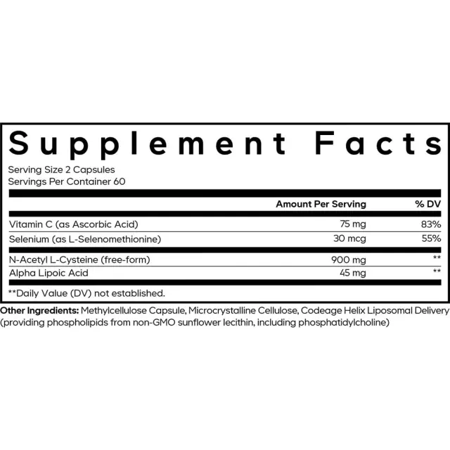 Codeage Liposomal NAC+ Platinum 2