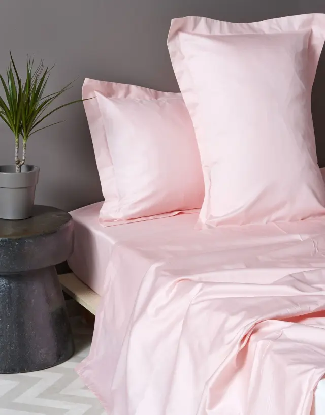 Σεντόνι 245Χ270 Υπέρδιπλο Χωρίς Λάστιχο Luxe Sateen Palamaiki - Pink