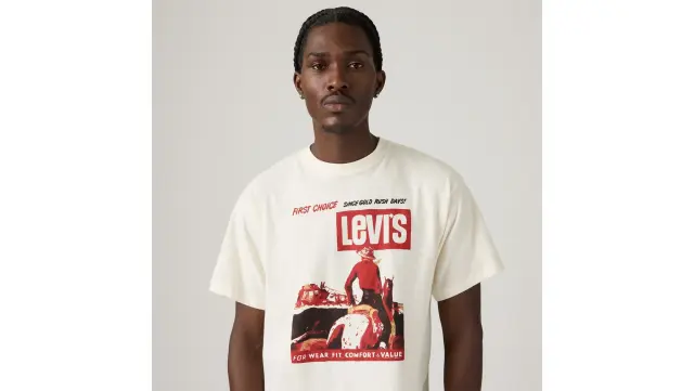 VINTAGE FIT GRAPHIC TEE NEUTRALS White - L 3