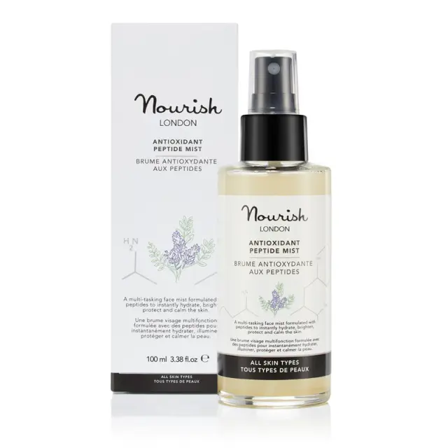 Nourish London Antioxidant Peptide Face Mist – Βιολογικό Mist Προσώπου Με Πεπτίδια & Αντιοξειδωτική Δράση