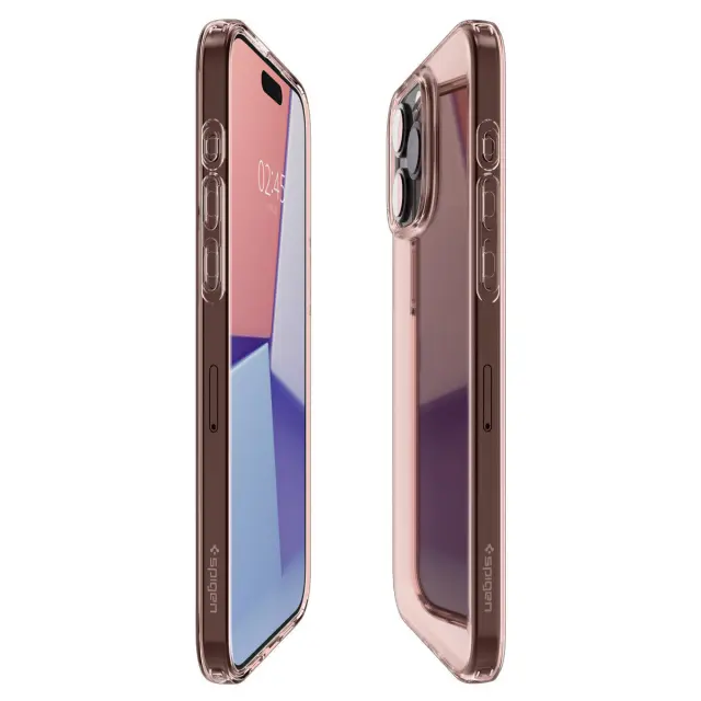 Spigen® Crystal Flex Θήκη για iPhone 15 Pro Max- Pink/Transparent. 2